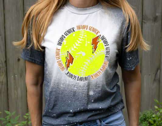 Hitting Center Seeing Double Graphic Tee