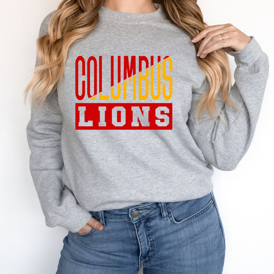 Columbus Lions DTF Transfer