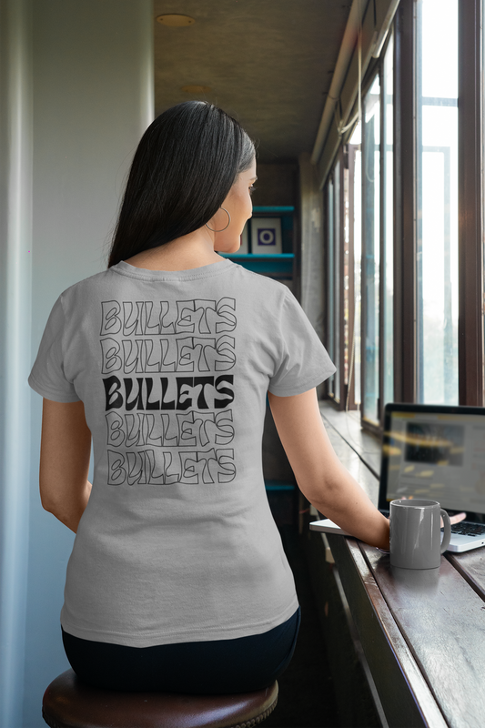 Williamsville Bullets Retro Repeat Front and Back Mascot Graphic Tee