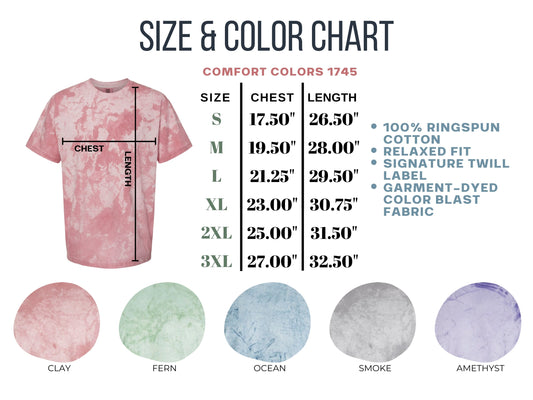 Custom Dtg Printed Comfort Color Colorblast Graphic Tee Shirt