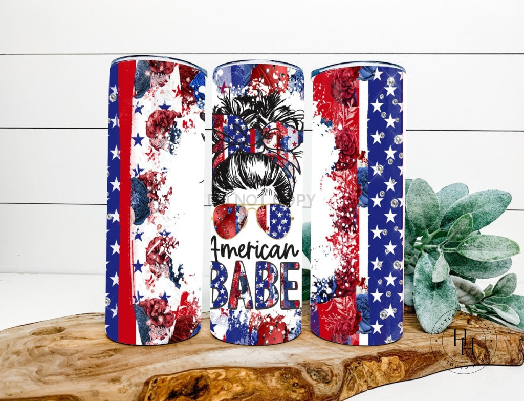 American Babe Completed 20Oz Skinny Tumbler Sublimation