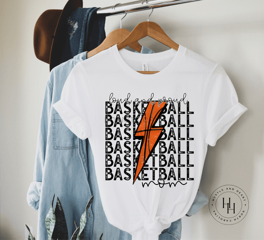 Basketball Mom Lightning Bolt Shirt
