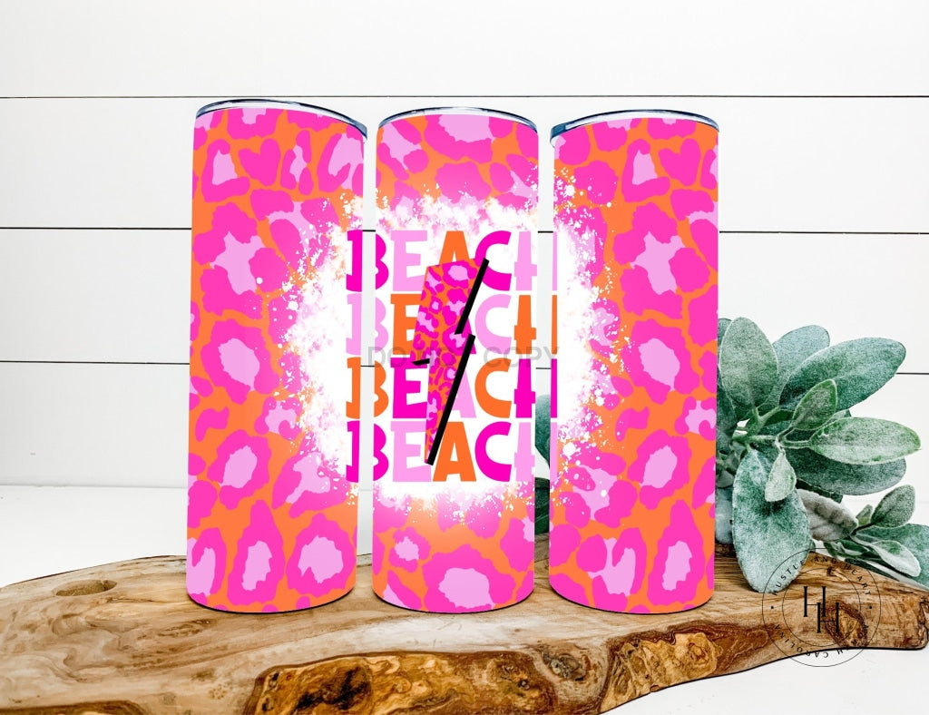 Beach Completed 20Oz Skinny Tumbler Sublimation
