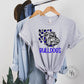 Bulldogs Blue Leopard Graphic Tee Shirt