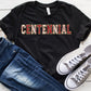 Centennial Faux Chenille Letters Graphic Tee