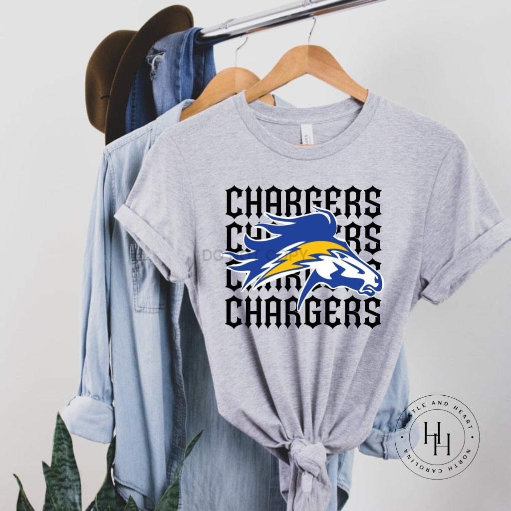 Chargers Repeating Mascot Graphic Tee Shirt