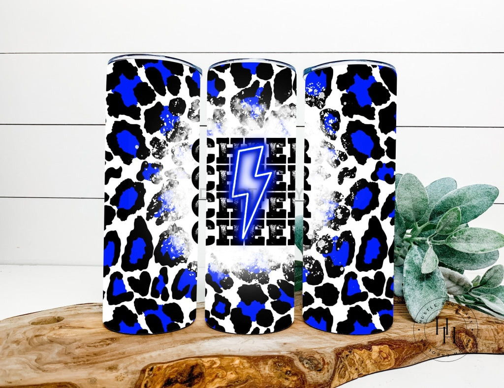 Cheer Lighting Blue Completed 20Oz Skinny Tumbler Sublimation