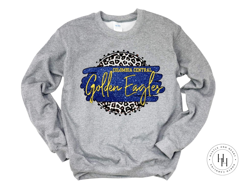 Colombia Central Golden Eagles Blue And Yellow Gold Shirt