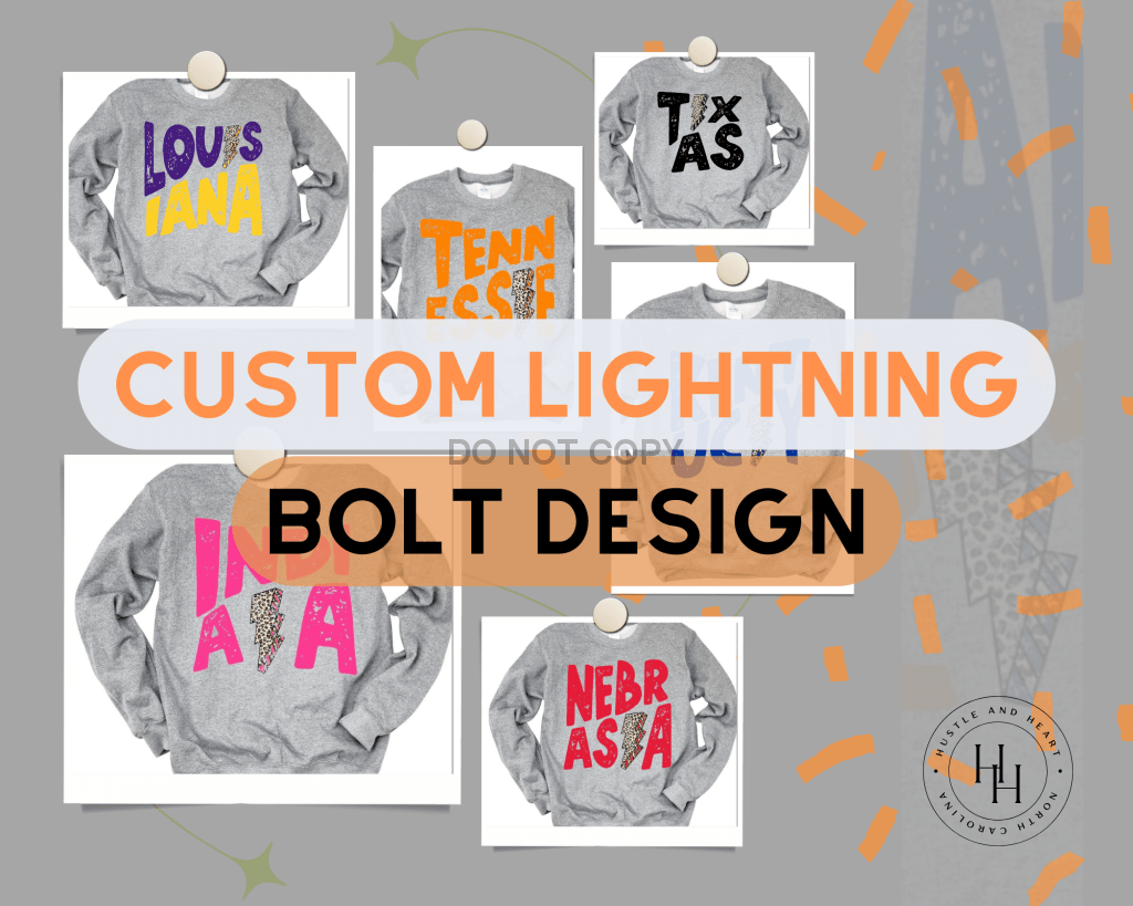 Custom Lightning Bolt Design Digital Artwork