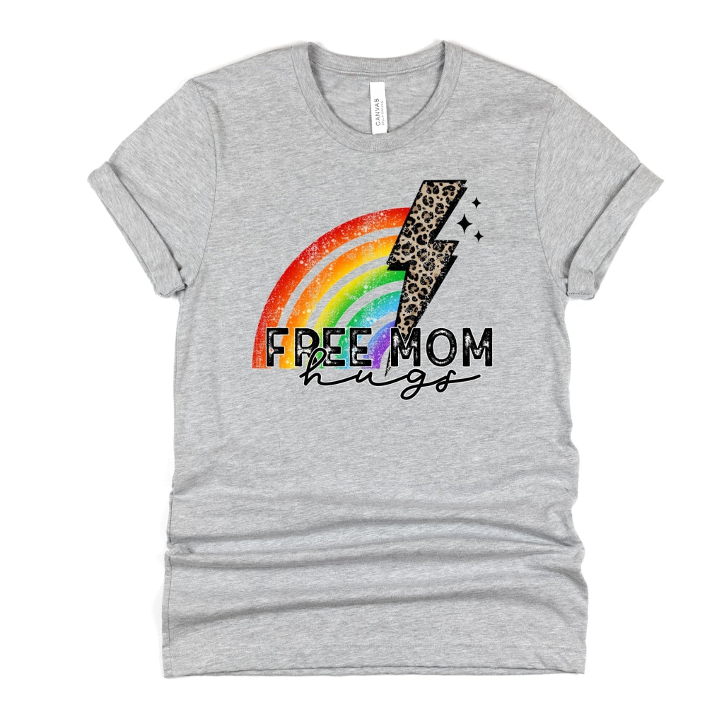 Free Mom Hugs Pride Graphic Tee