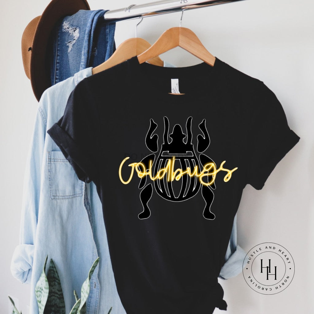 Goldbugs Yellow/gold Neon Mascot Shirt