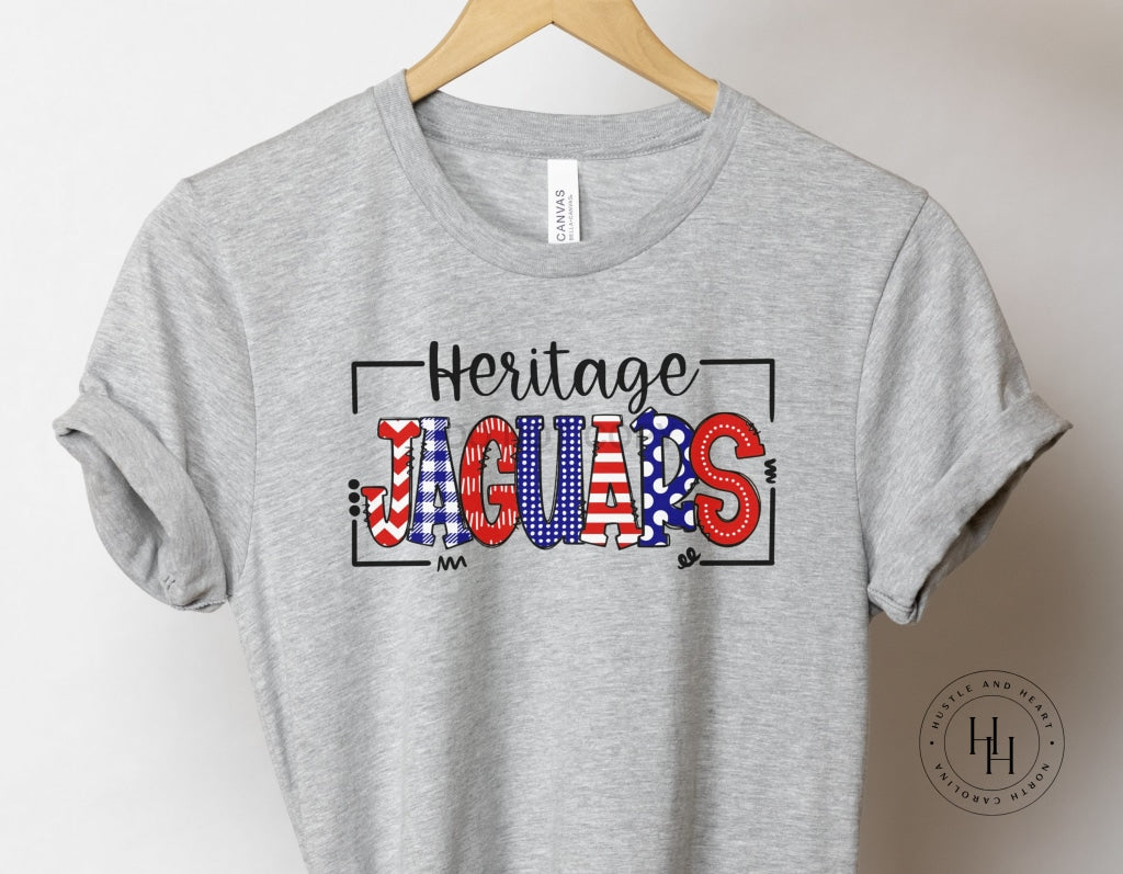 Heritage Jaguars Doodle Graphic Tee Youth Small / Unisex Crew Neck
