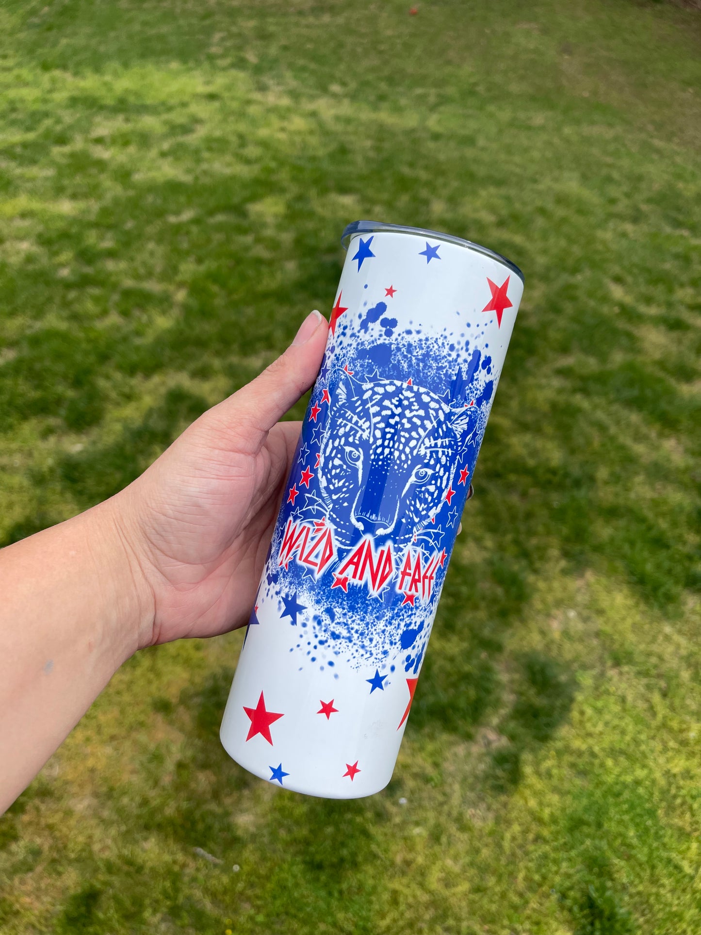 Wild and Free Completed 20oz Skinny Tumbler