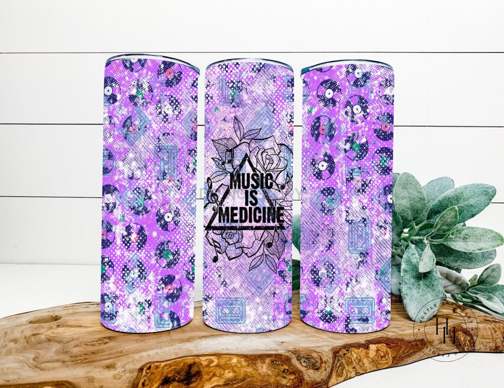 Music Is Medicine Completed 20Oz Skinny Tumbler Sublimation