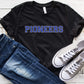 Pioneers Blue Faux Chenille Letters Graphic Tee