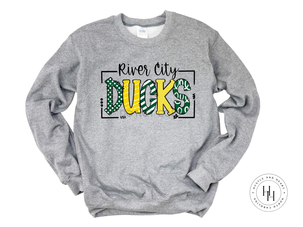 River City Ducks Doodle Graphic Tee Youth Small / Unisex Sweatshirt