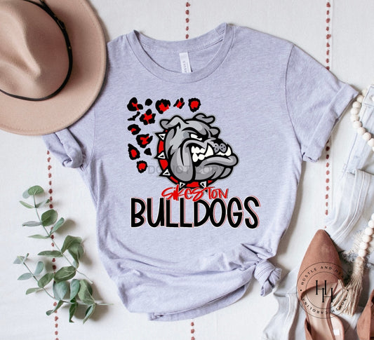 Sikeston Bulldogs Leopard Graphic Tee Shirt