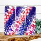 Stars And Glitter Red/white/blue Completed 20Oz Skinny Tumbler Sublimation