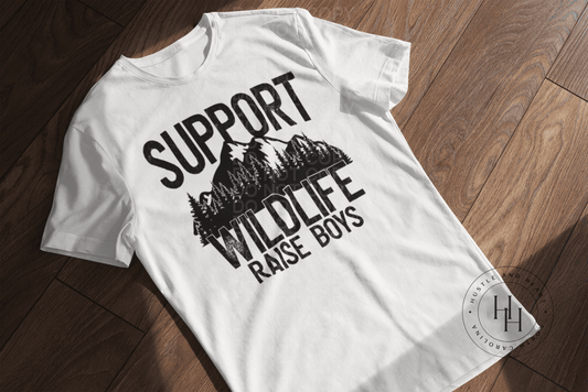 Support Wildlife Raise Boys - Sublimation Transfer Sublimation