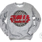 Vandals Red/white With Black Outline Graphic Tee Shirt