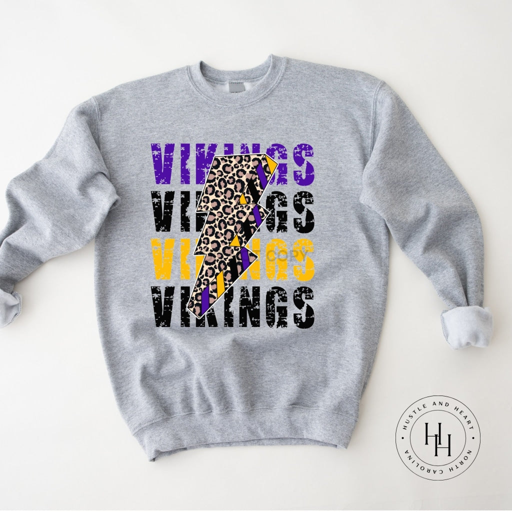 Vikings Lightning Bolt Graphic Tee