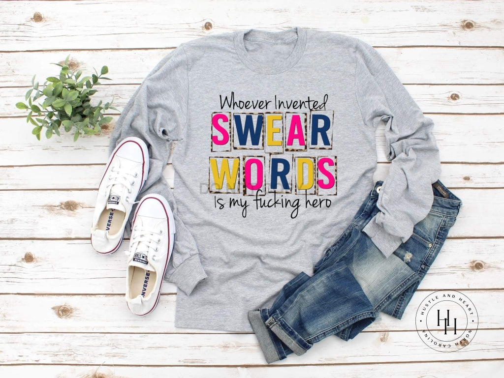 Whoever Invented Swear Words Graphic Tee Unisex / Youth Large Dtg