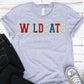 Wildcats Red/white/sapphire/gold Faux Chenille Letters Graphic Tee